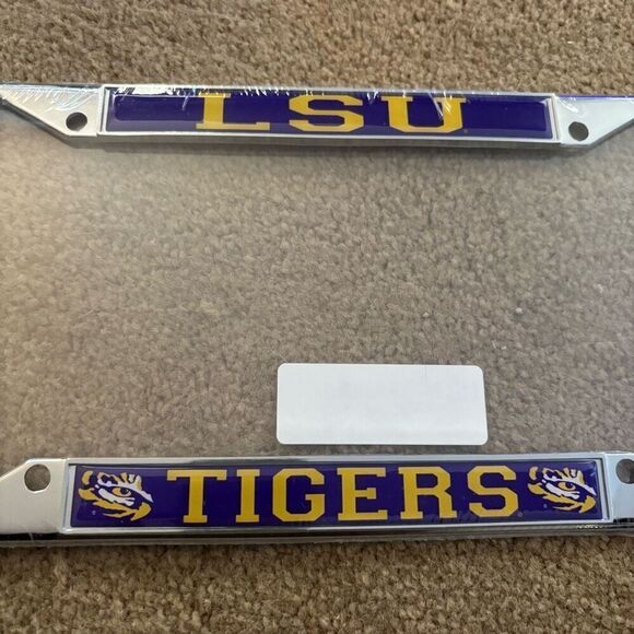 Louisiana State University LSU Tigers License Plate Frame *New* - Picture 2 of 4